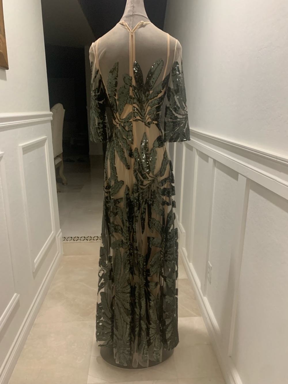 Elie Saab Embroidered Tulle Midi Dress Size 34 - Picture 7 of 16